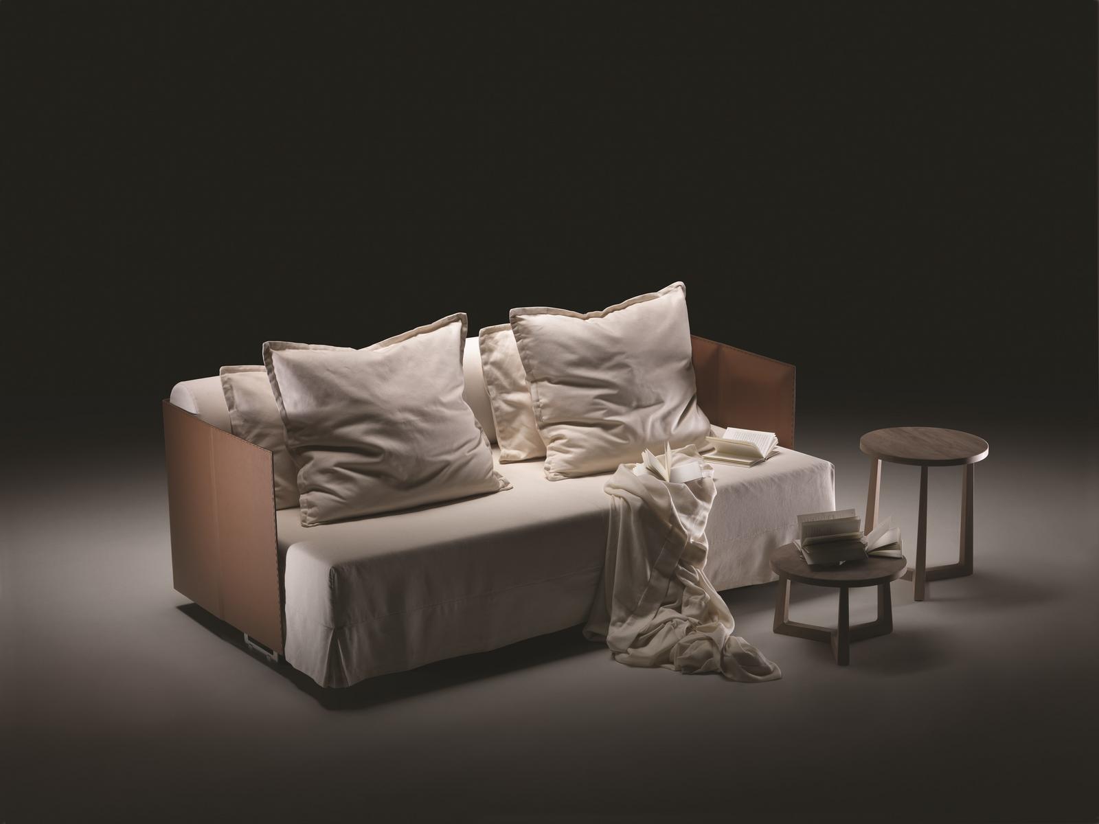 Fabric sofa bed with removable cover | Eden by Flexform