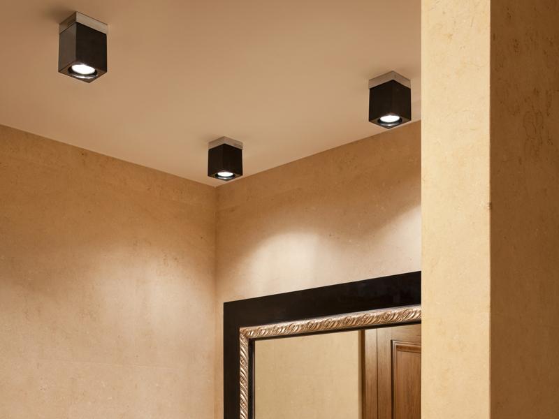 Ceiling crystal spotlight | Cubetto by Fabbian