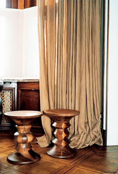 Wooden stool / coffee table | Stools A by Vitra