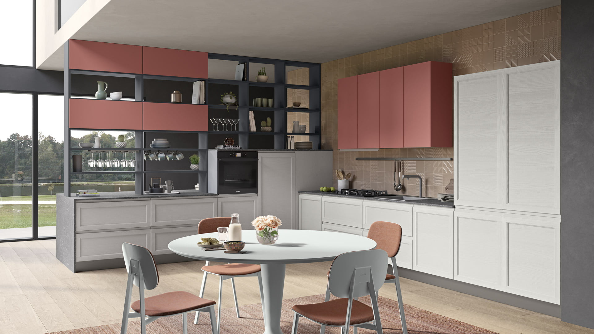 Wood kitchen without handles Creo kitchens Selma