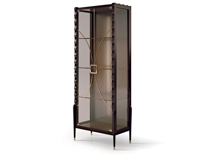 Wood and glass display cabinet | 7001 - 7008 by Carpanese home
