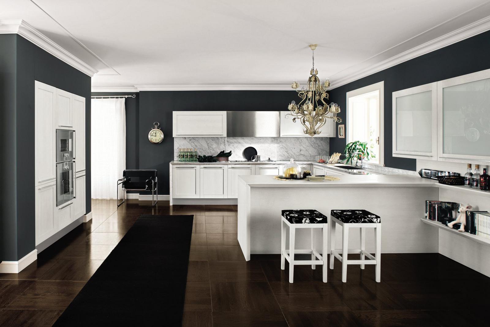 Wood kitchen without handles Old Line Eko