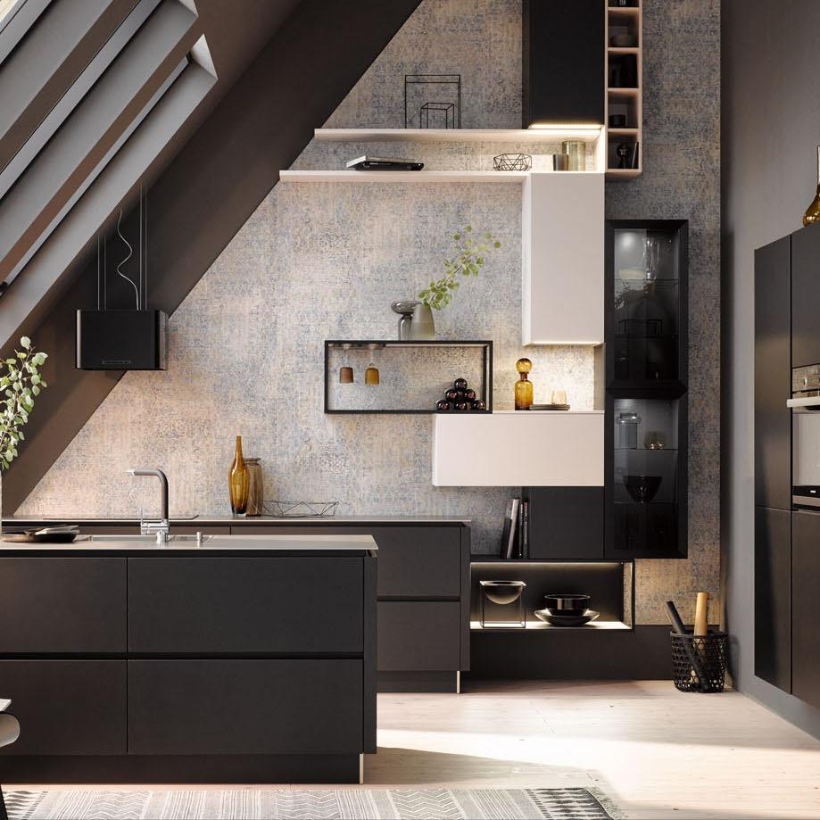 Kitchen without handles Haecker classic AV 2035 GL