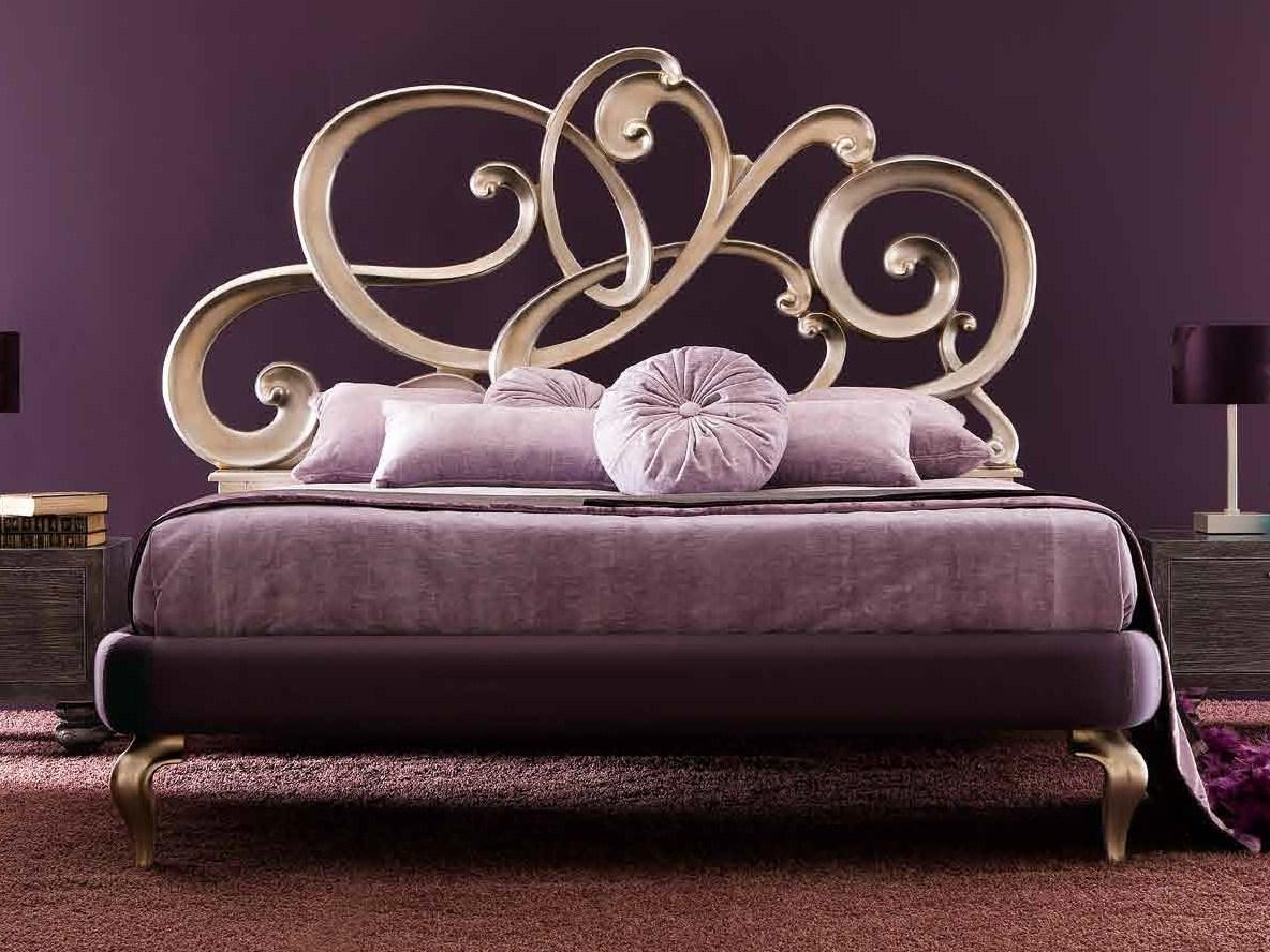 Upholstered leather double bed | Viola Soft by Corte Zari