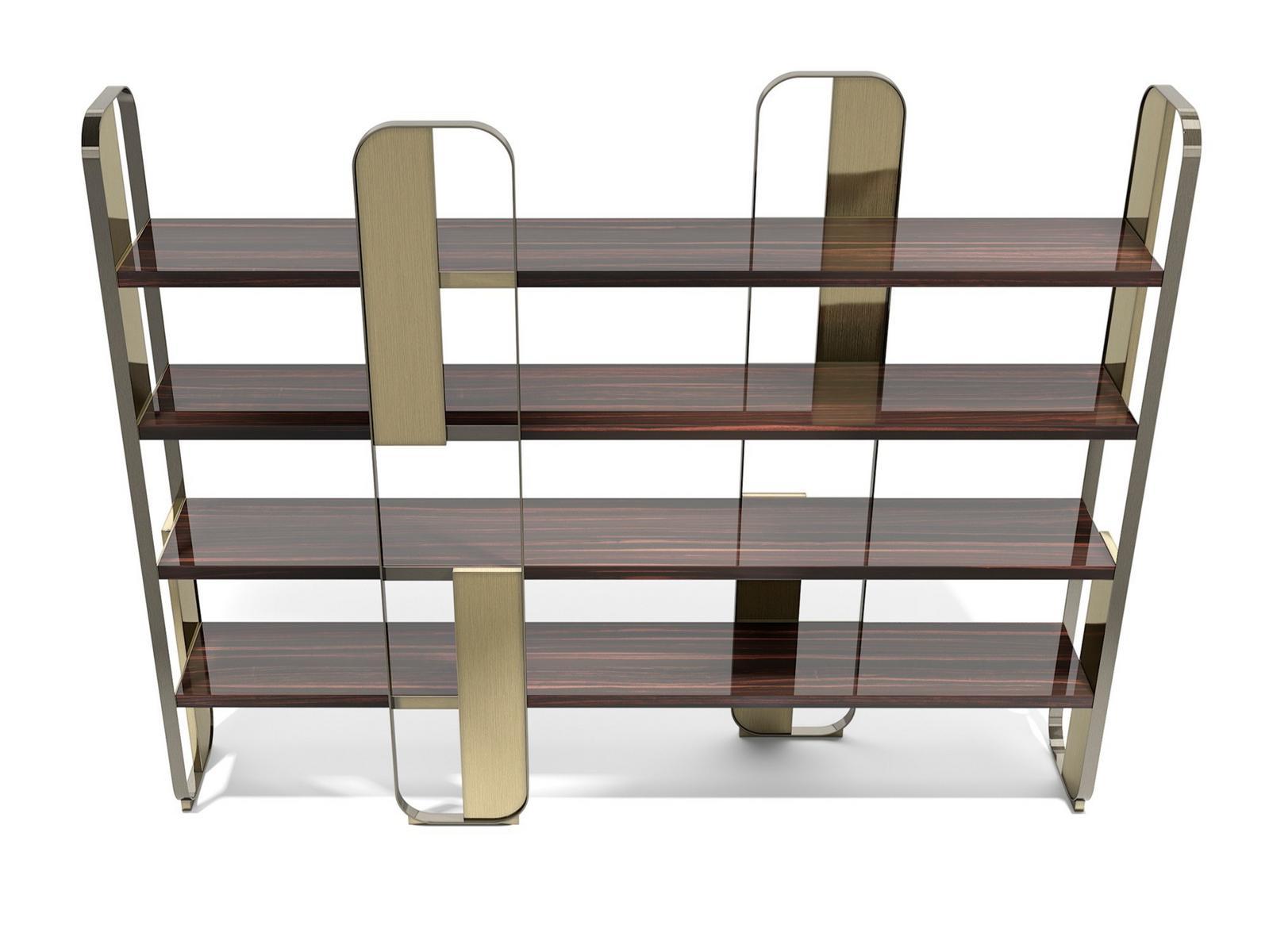 Open freestanding divider wooden bookcase | Giselle 2.5 by Capital Collection