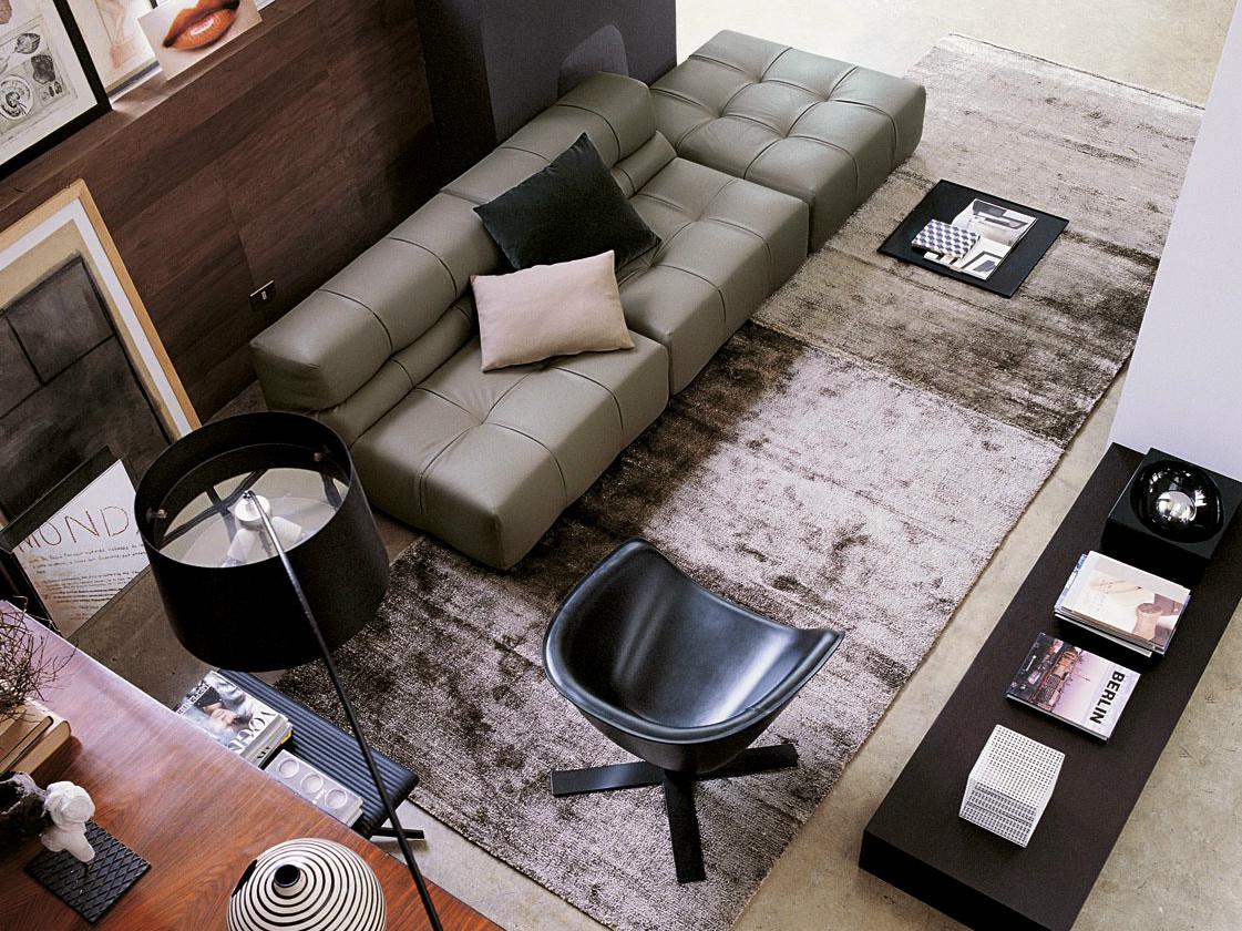 Sectional leather sofa | Tufty Time Leather by B&B Italia