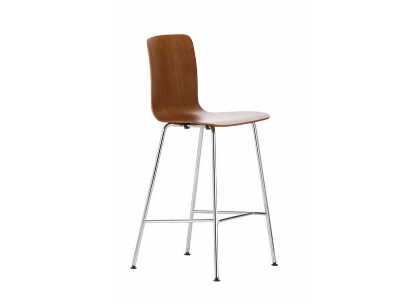 Wooden barstool | Hal Ply Medium by Vitra