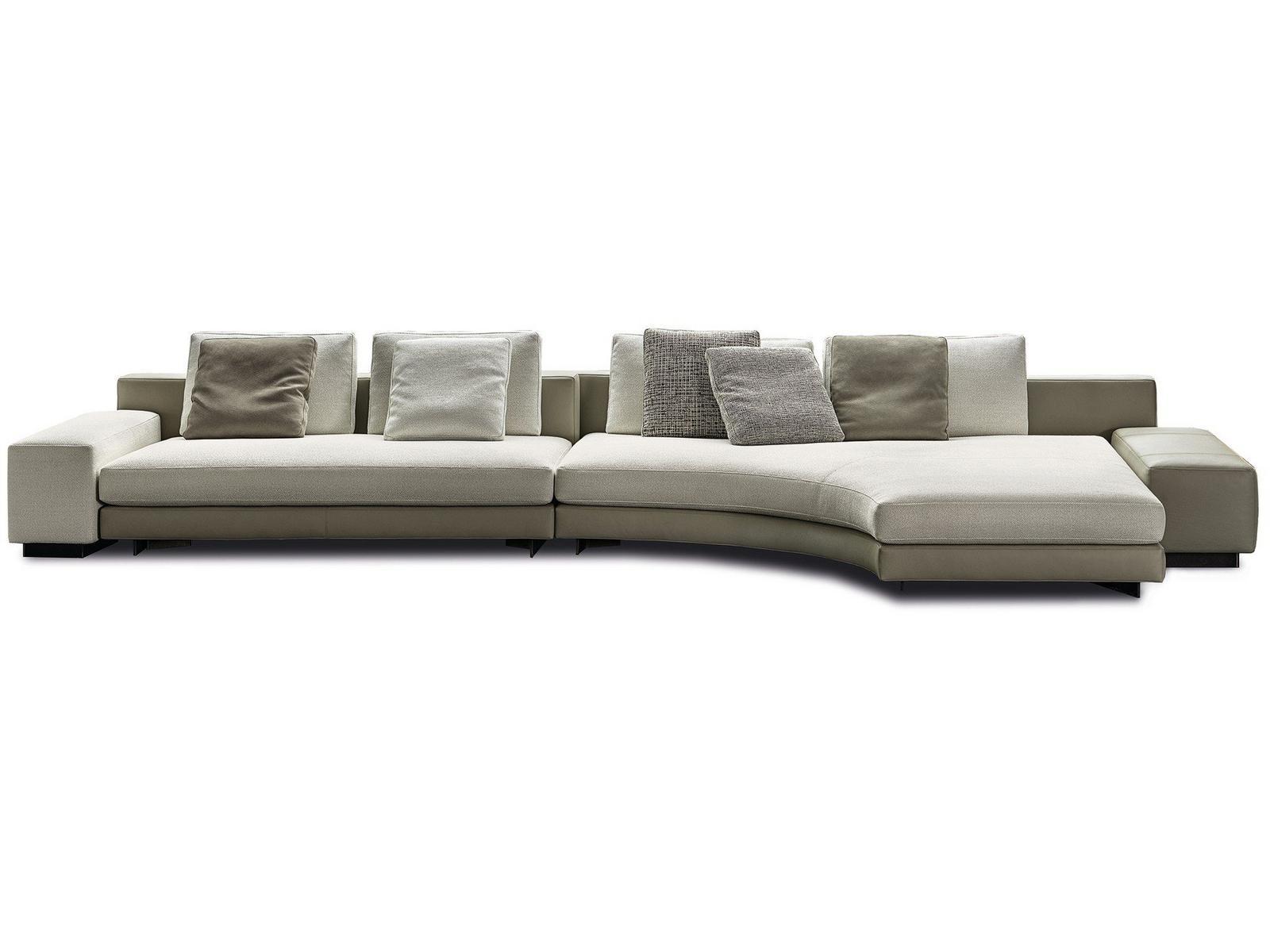 Sectional modular fabric sofa | Daniels by Minotti