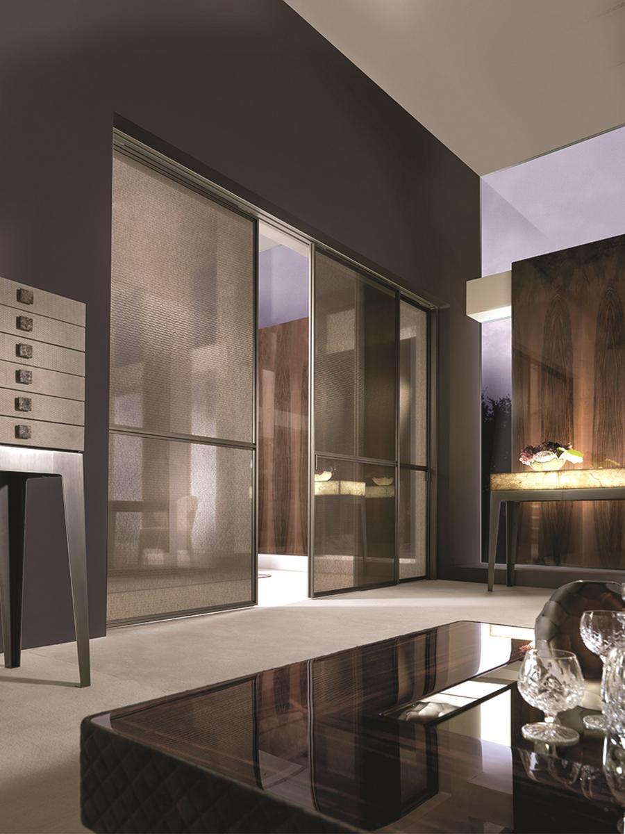 Rectangular stone console with drawers | Gorky Onyx by Longhi