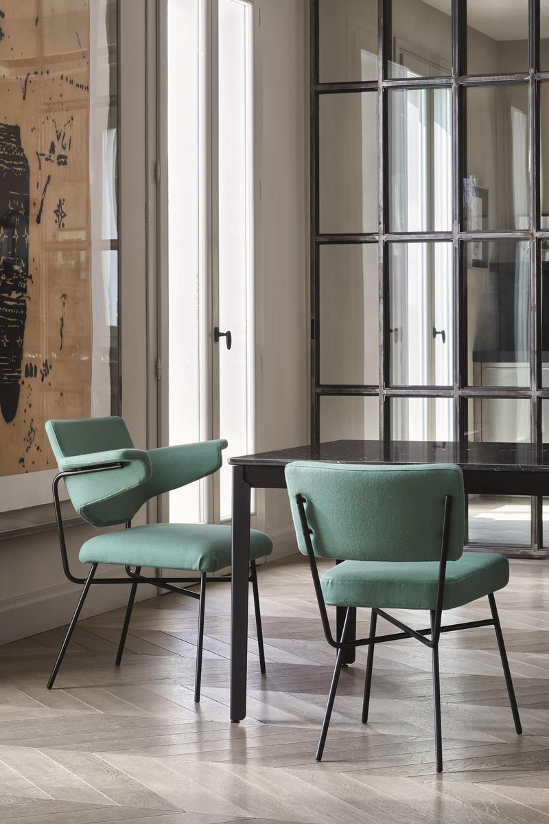 Upholstered fabric chair | Elettra by Arflex