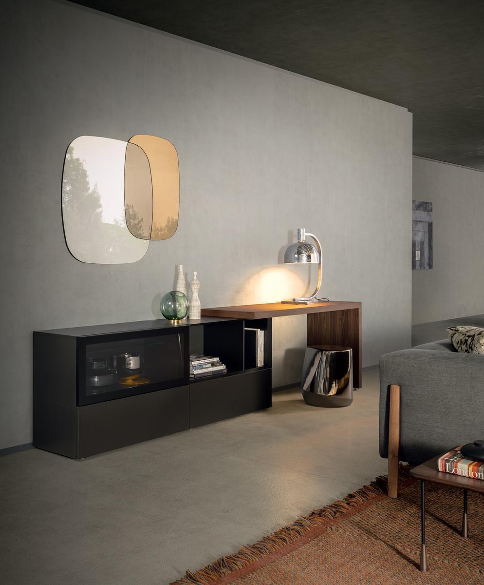 Rectangular wooden writing desk | Domino by Pianca