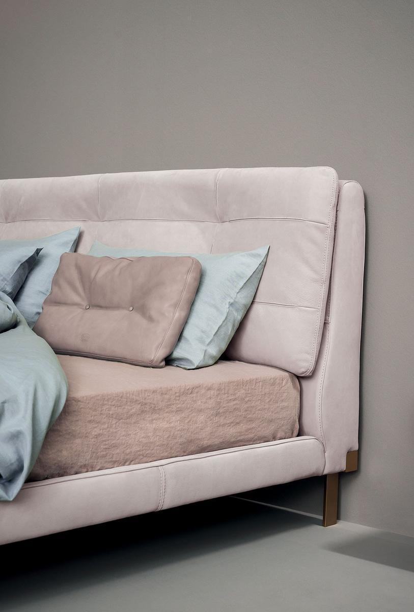 Upholstered double bed | Viktor by Baxter