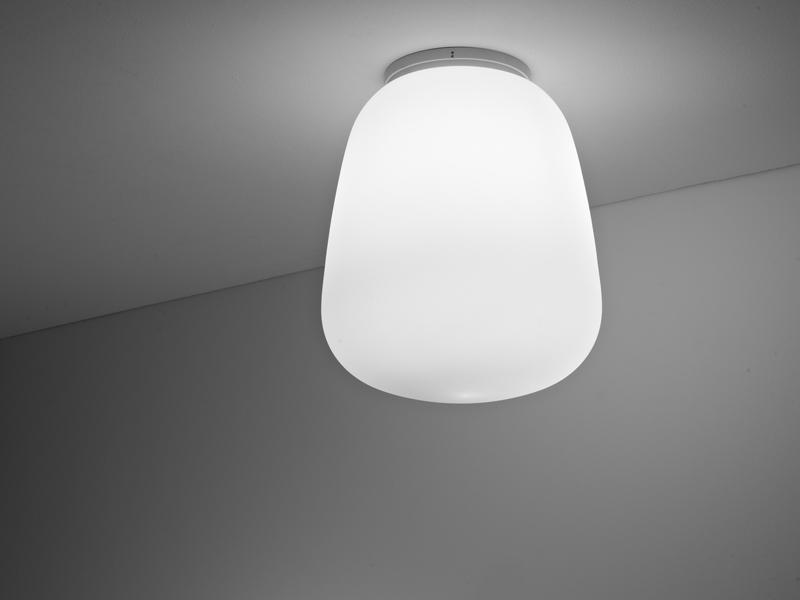 Glass ceiling lamp | Lumi Baka by Fabbian