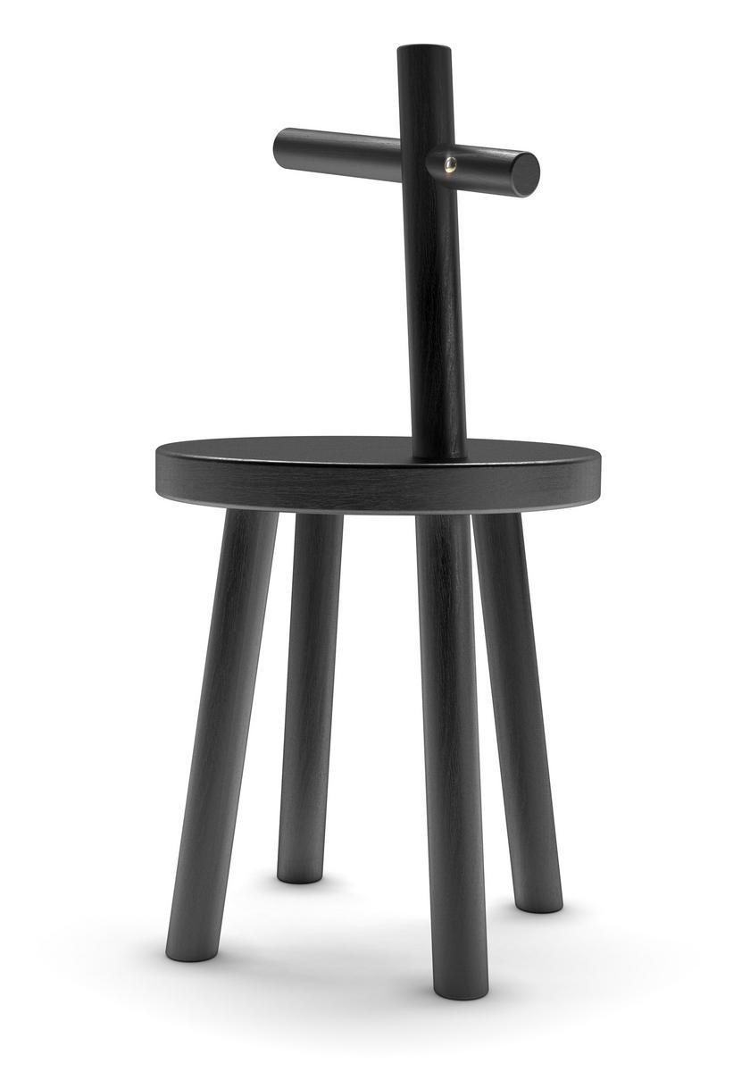 Round oak coffee table | Woody by Moooi