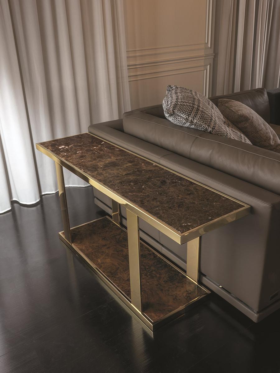 Square stone coffee table | Layer by Longhi