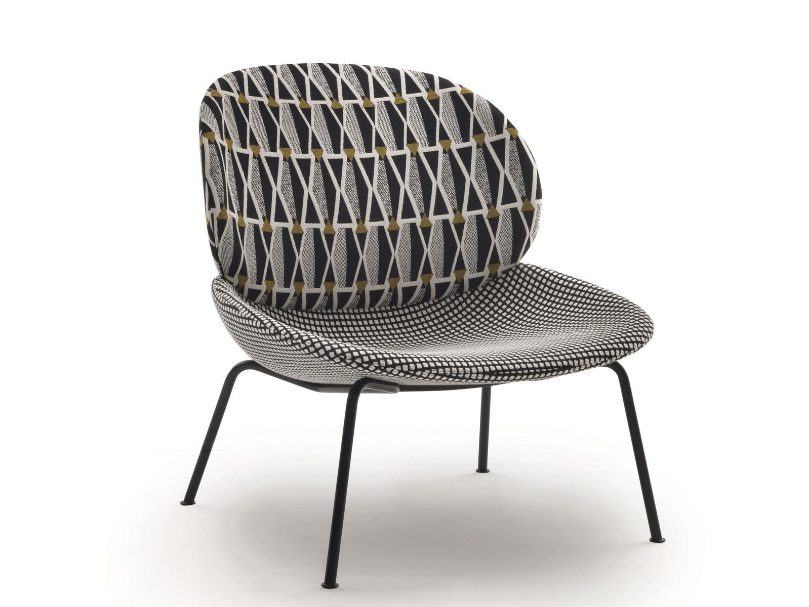Upholstered fabric easy chair | Tellin by Arflex