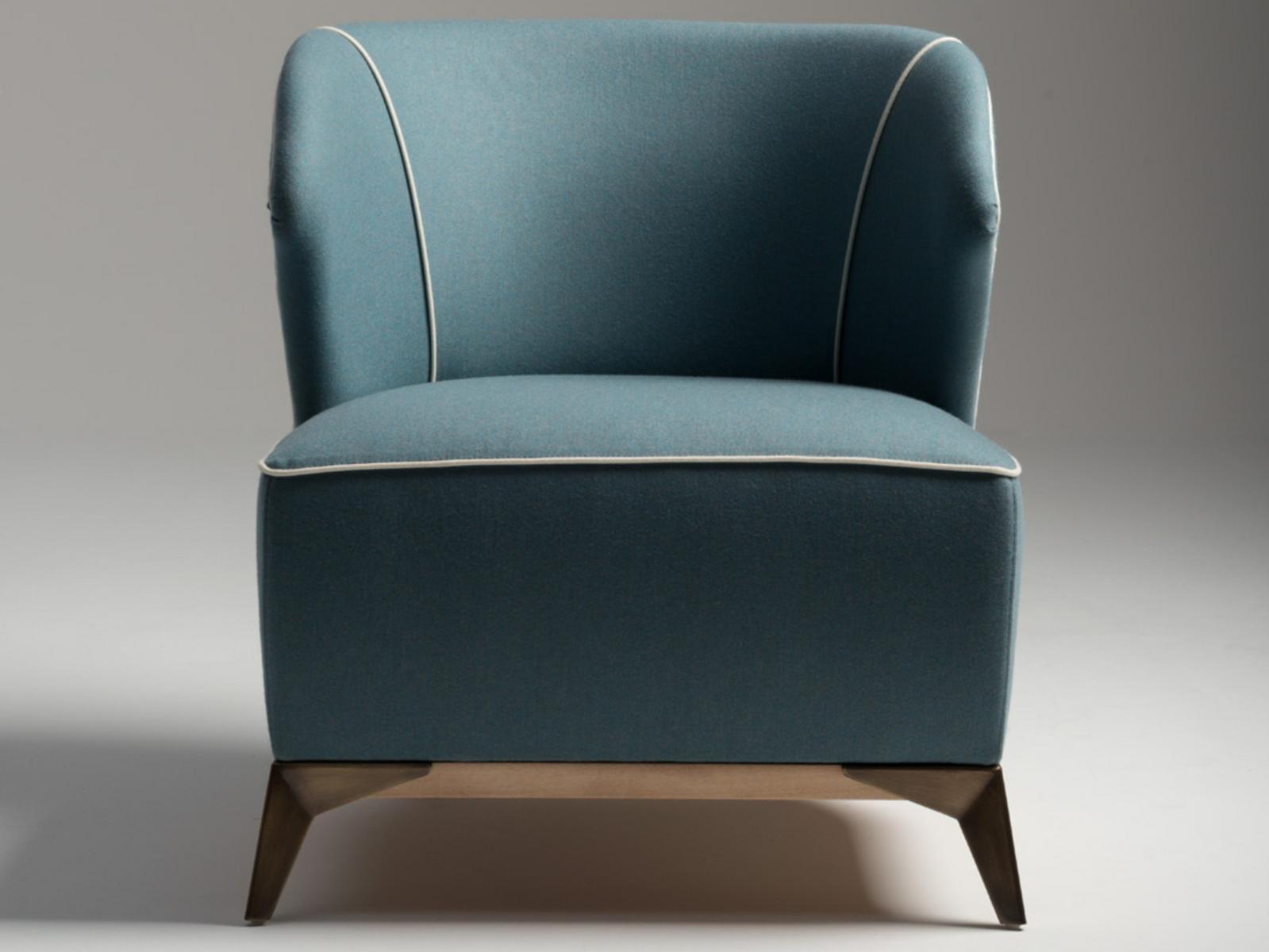 Wool easy chair with armrests | Agostina by Mantellassi 1926