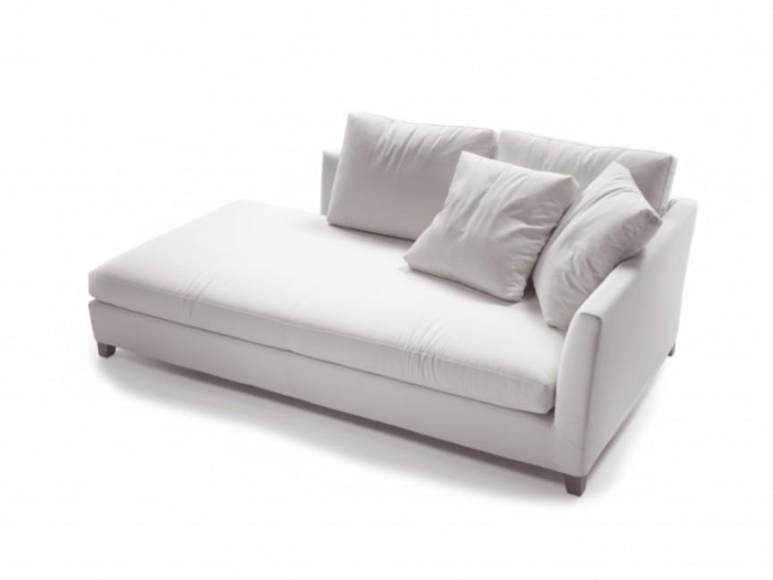 Fabric day bed with removable cover | Victor by Flexform