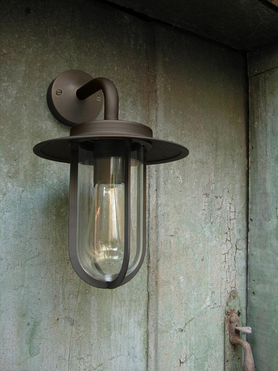 Outdoor wall lamp in zinc and glass | Montparnasse by Astro lighting