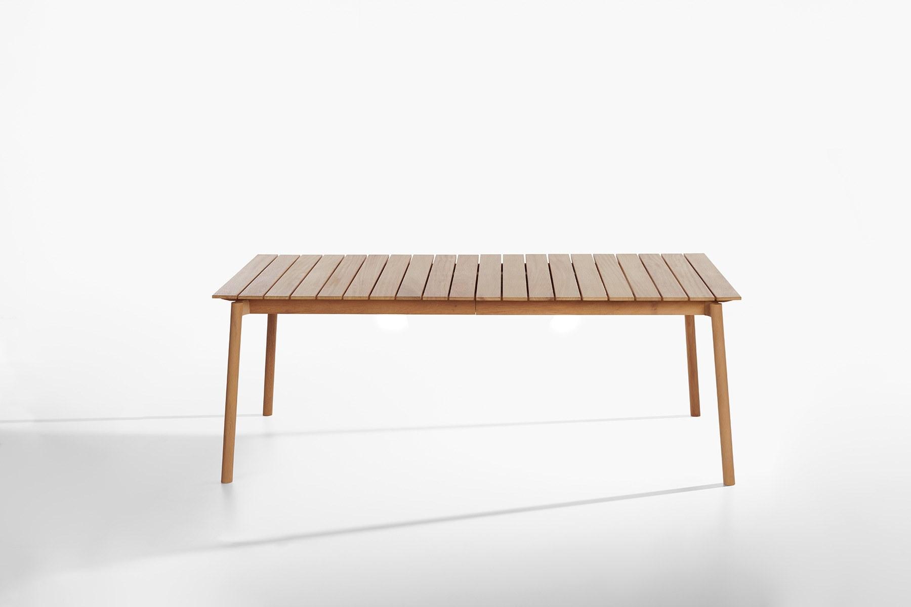 Rectangular iroko garden table | Dock by Potocco
