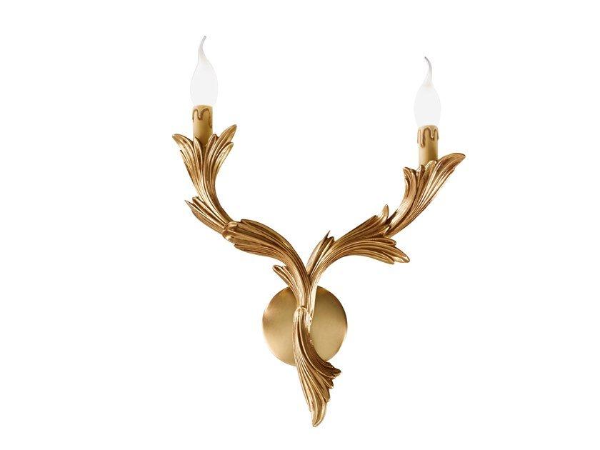 French Gold Wall light | Solange 335/a2 by Possoni Illuminazione