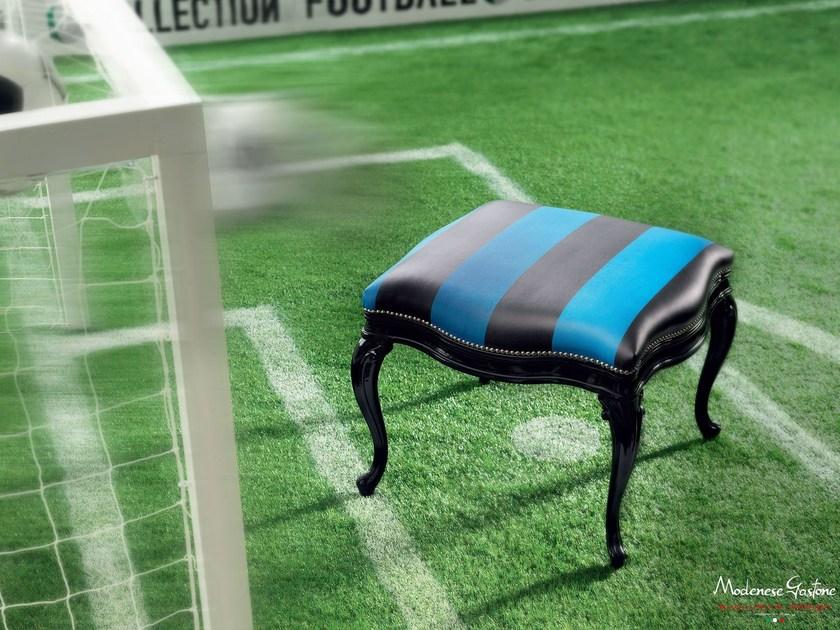 Leather pouf | Goal by Modenese Gastone