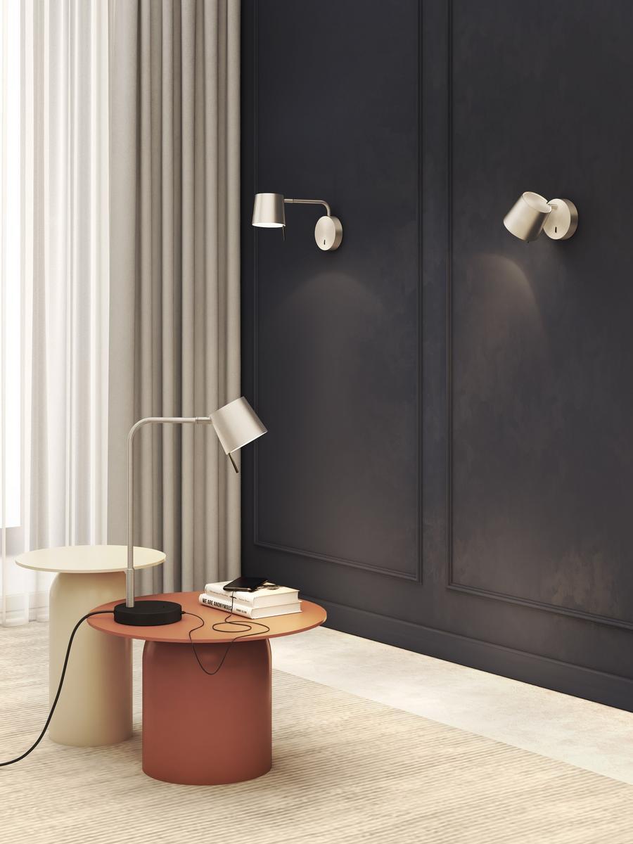 LED zinc reading lamp with fixed arm | Miura Swing Arm by Astro lighting