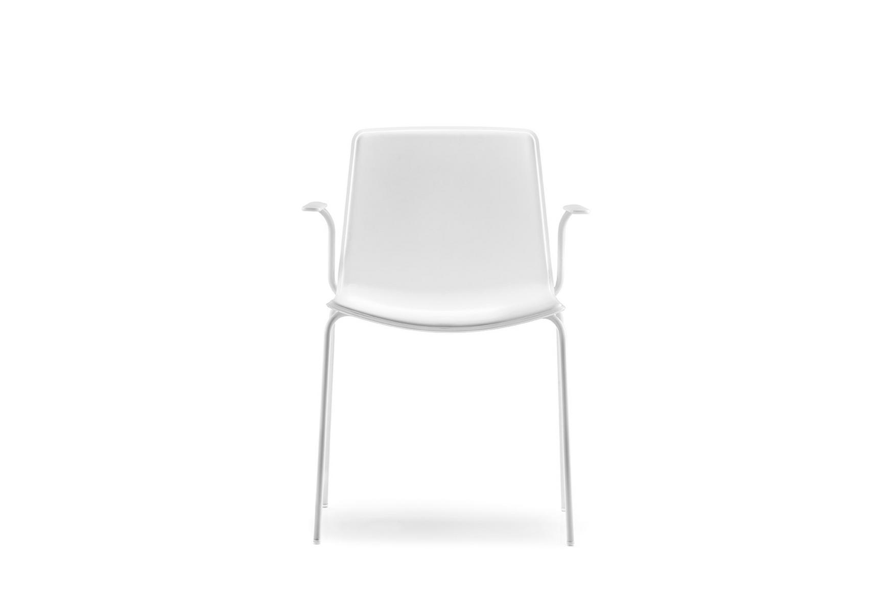 Stackable plastic restaurant chair with armrests | Tweet 895 by Pedrali