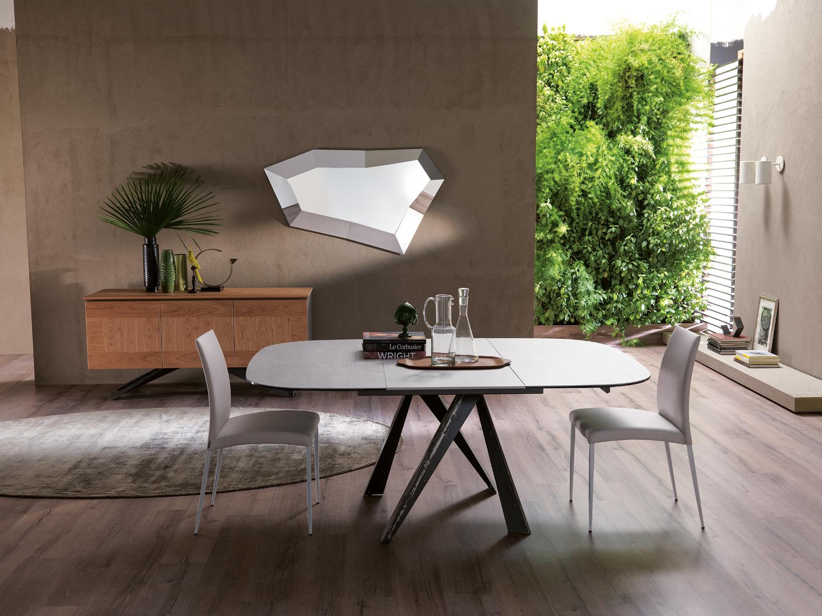 Upholstered Eco-leather chair | Nexus by Ozzio Italia