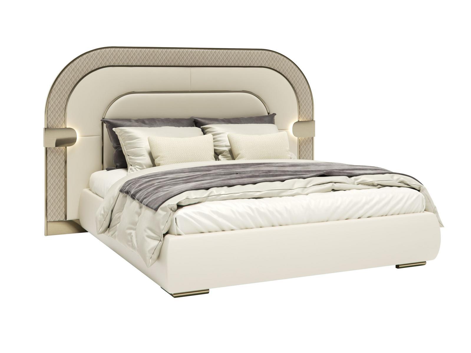 Upholstered double bed with integrated lighting | Eden by Capital Collection