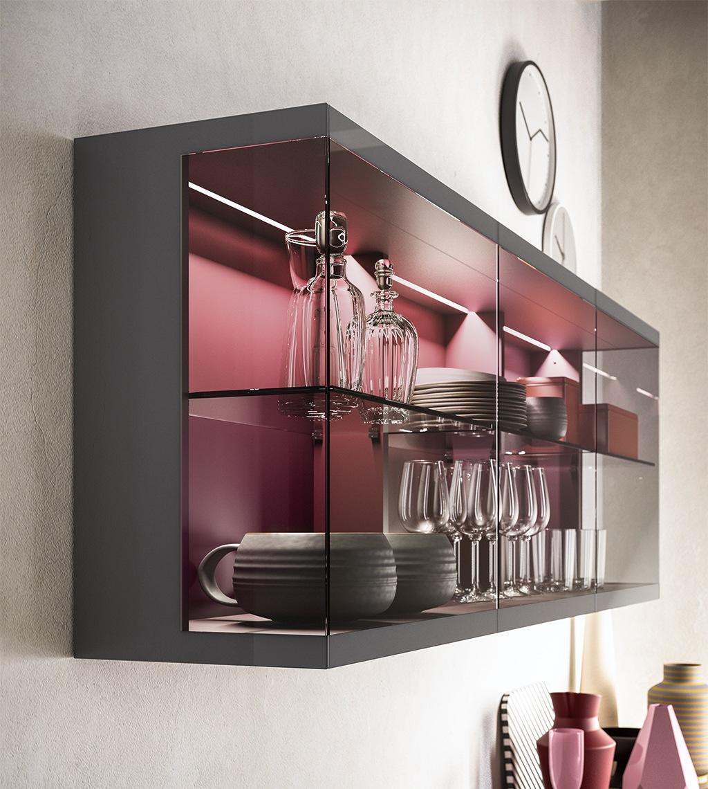 Modular lacquered storage wall | Day Collection by ALF Dafre