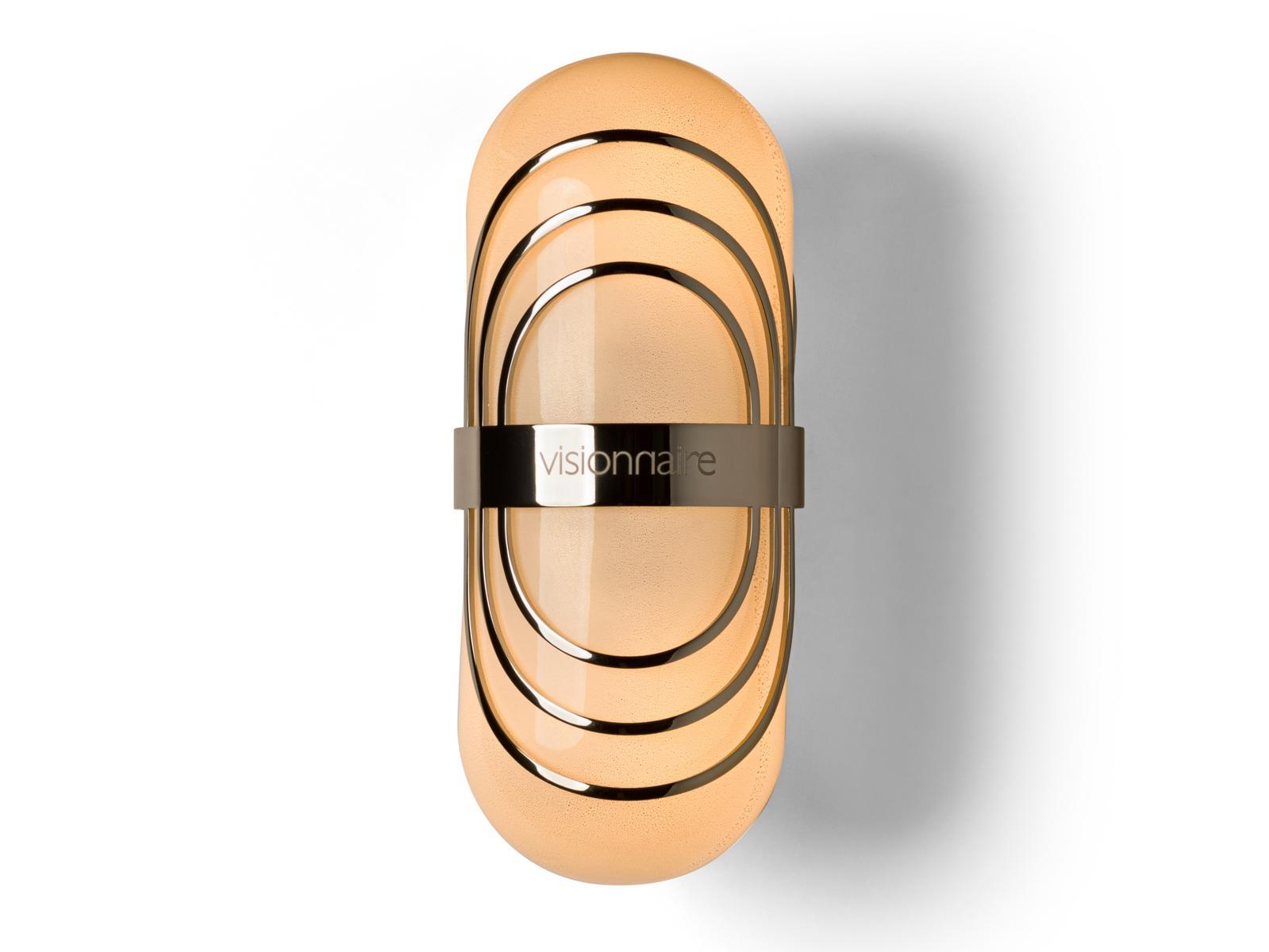 Direct-indirect light blown glass wall light | Floro by Visionnair