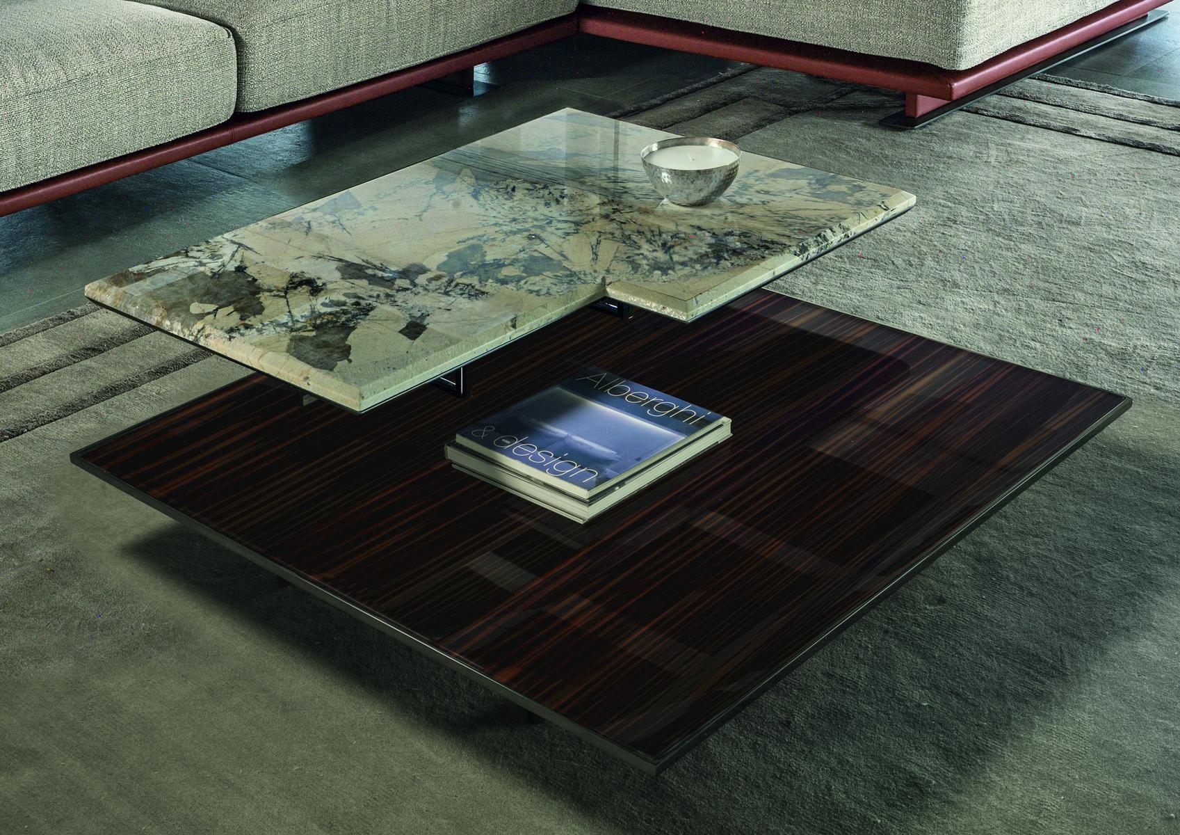 Rectangular stone coffee table | Walt by Longhi