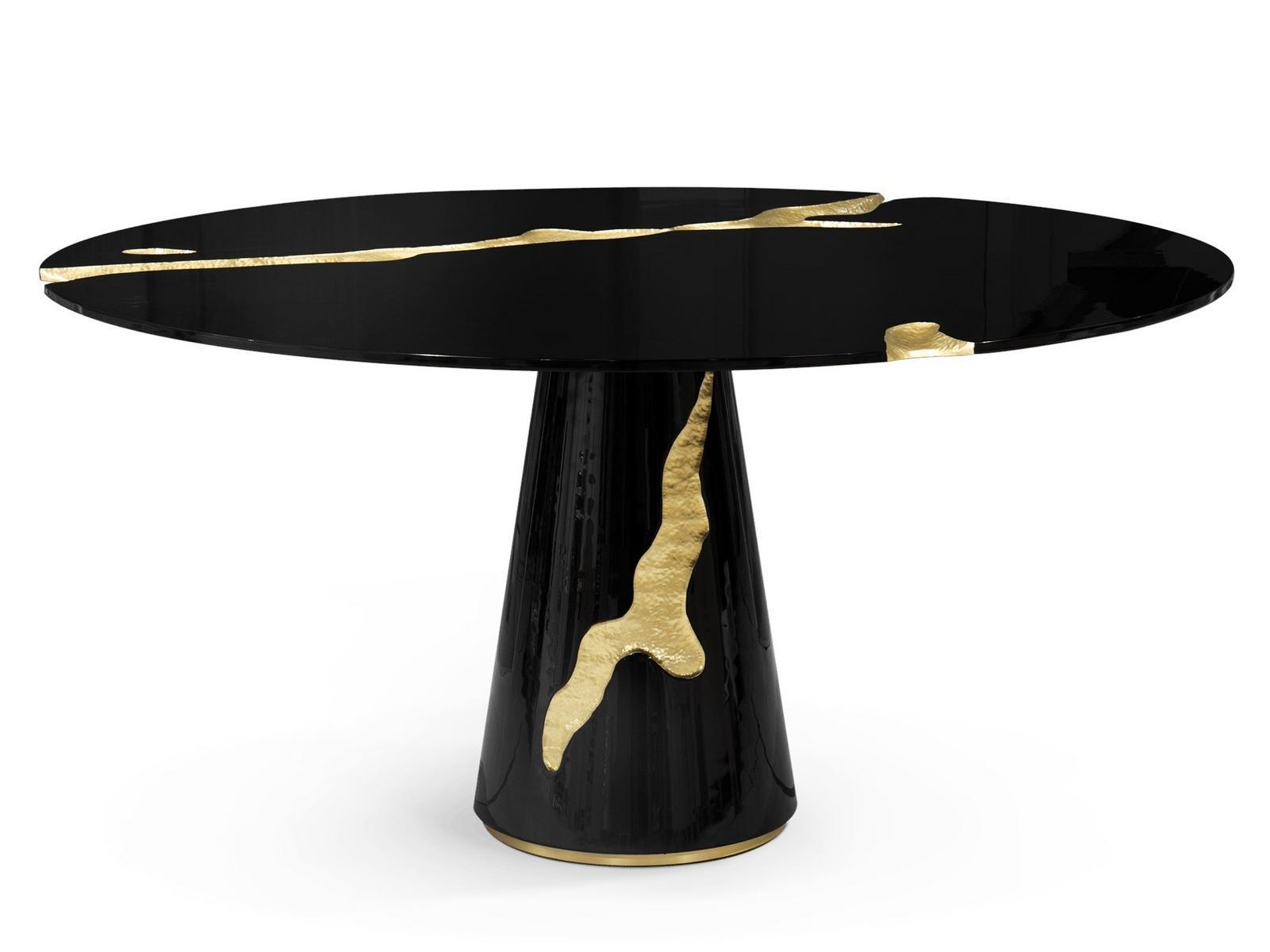 Round wooden dining table | Empire by Boca Do Lobo