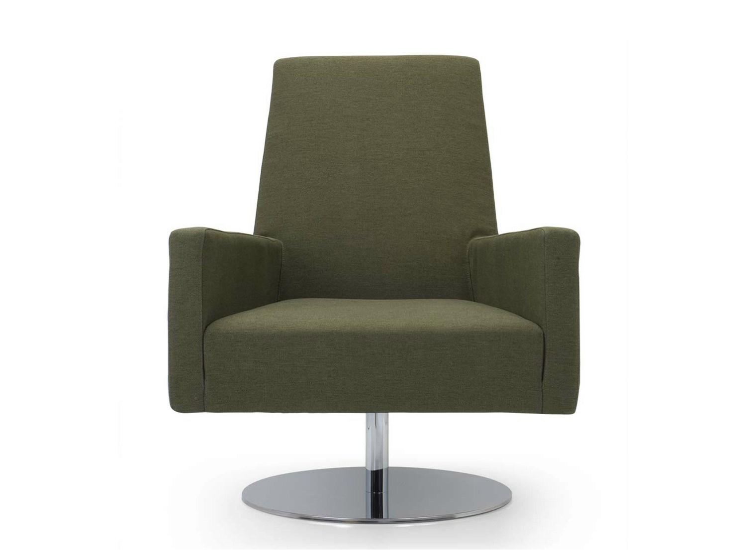 Swivel high-back armchair | Boston High by Domingo salotti