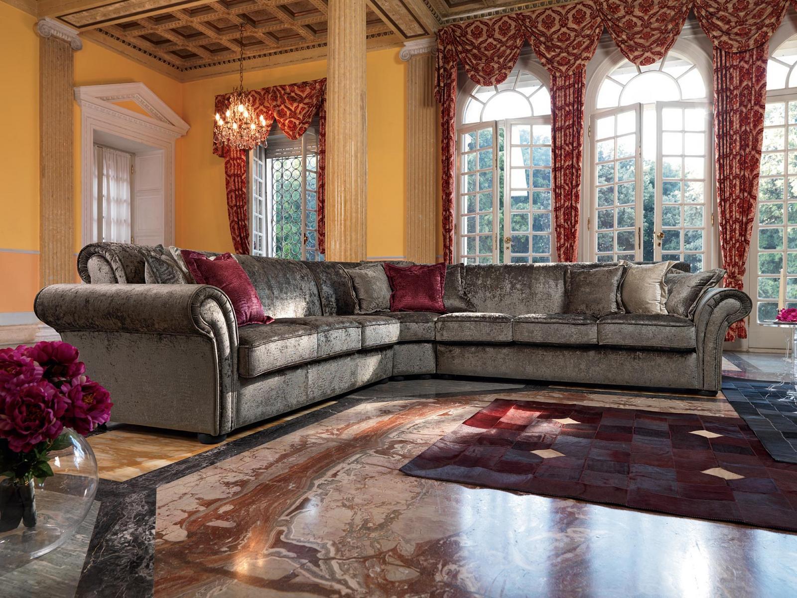 Corner fabric sofa | Golden by Domingo salotti