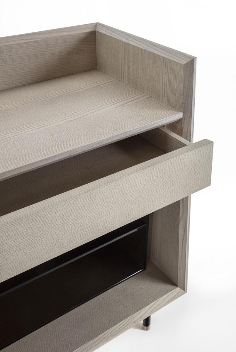 Rectangular ash console table with drawers | Analog by Frigerio