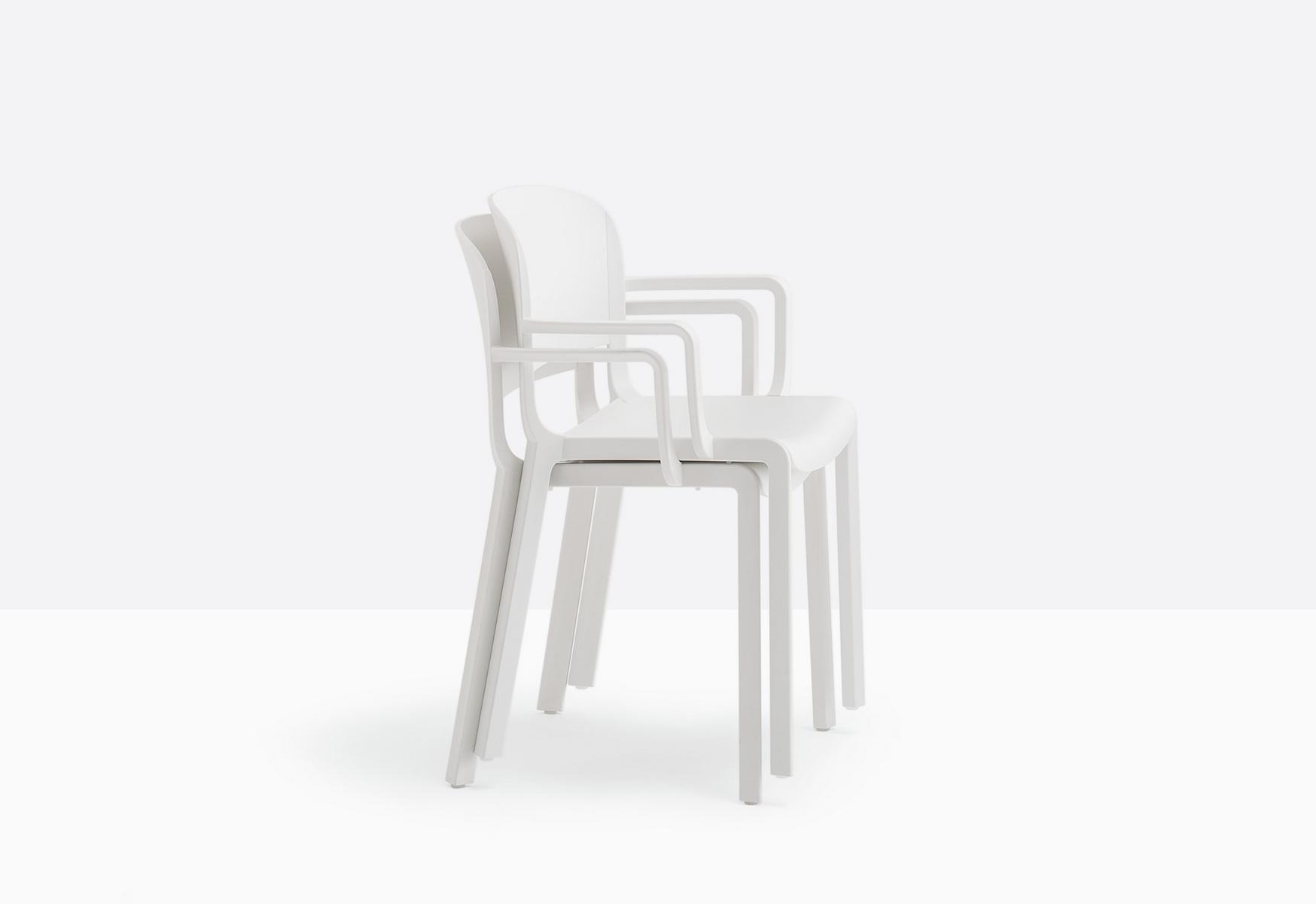 Polypropylene chair with armrests | Dome 265 by Pedrali