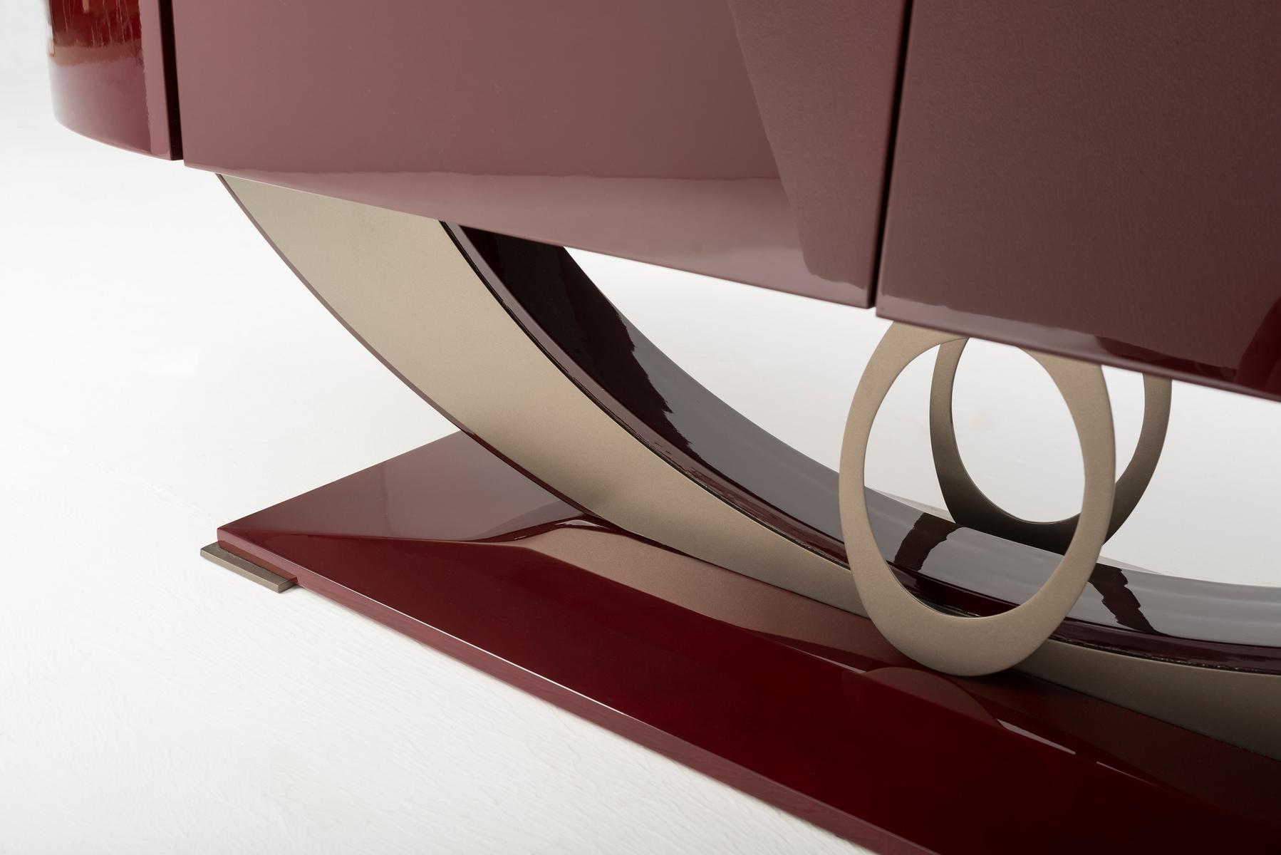 Wood veneer sideboard with doors | Mimosa by Mantellassi 1926