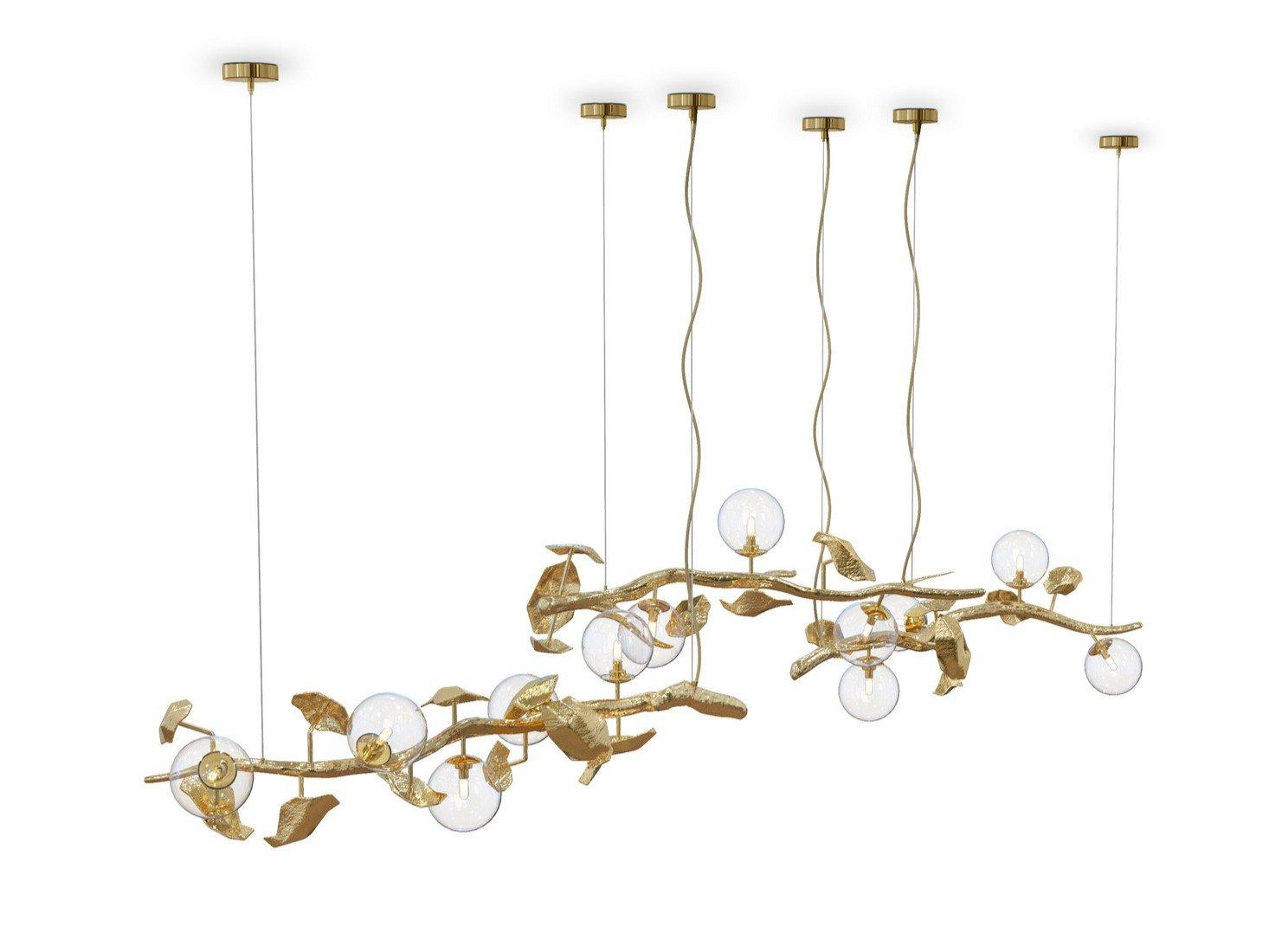 Brass pendant lamp | Hera by Boca Do Lobo