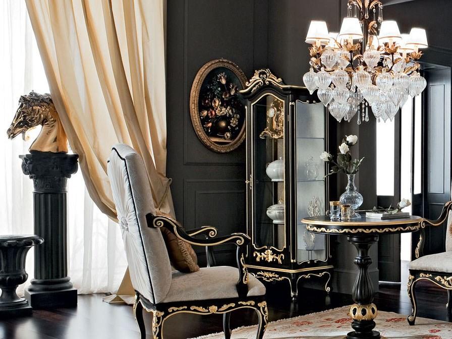 Baroque wooden display cabinet | 12131 by Modenese Gastone