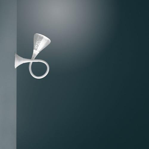 Fluorescent adjustable wall lamp | Pipe by Artemide