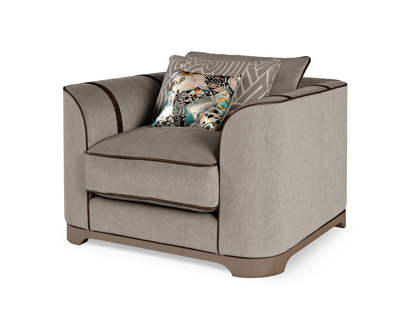 Nabuk armchair with armrests | Palais Royal by Ezio Bellotti