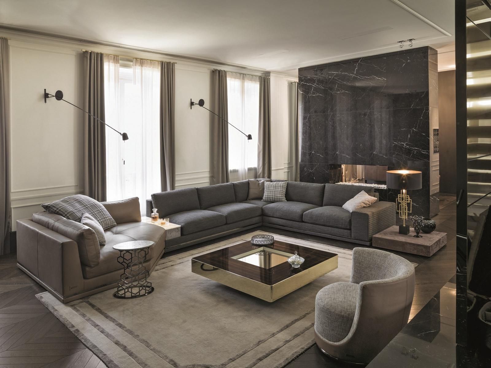 Round metal coffee table | Martin by Longhi