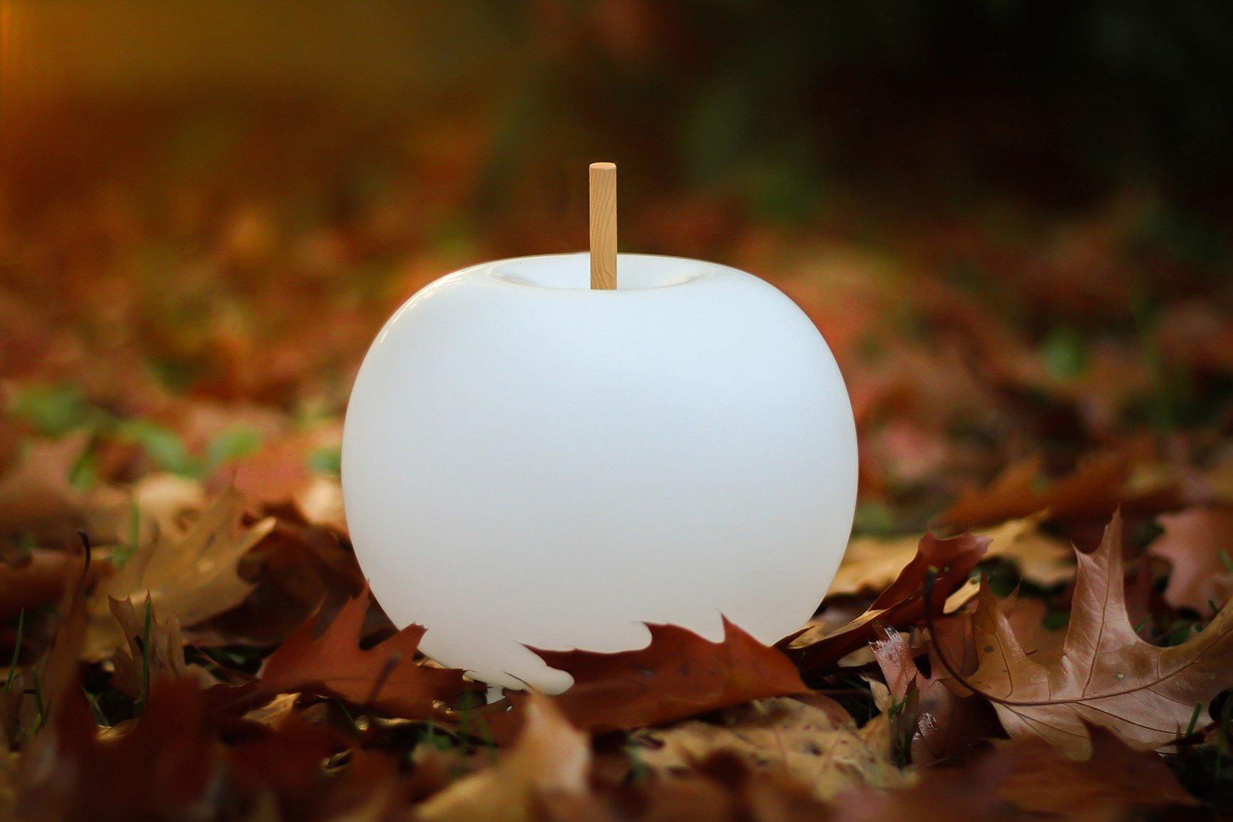 LED cordless opal glass table lamp | Kushi Mobile by Kundalini