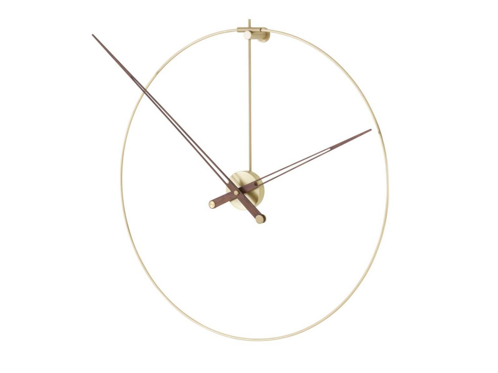 Wall-mounted brass clock | Pik by Ligne Roset