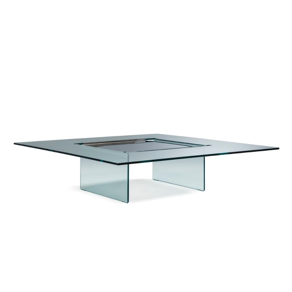 Square glass coffee table | Carrè by Cattelan Italia