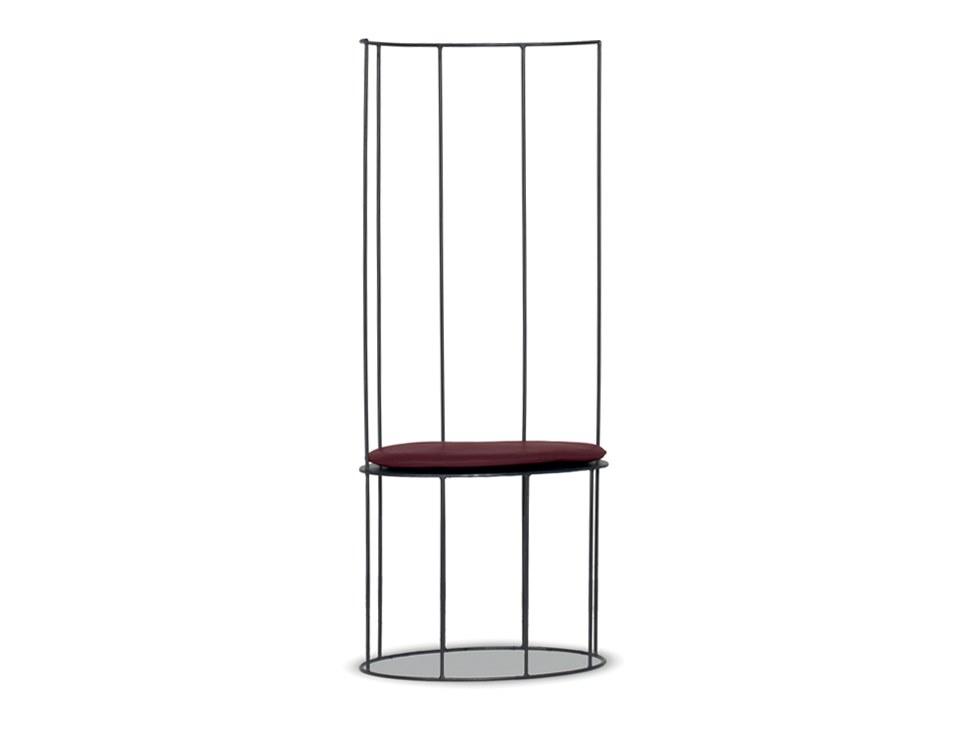 High-back iron chair | Ginestra Nuda by Baxter