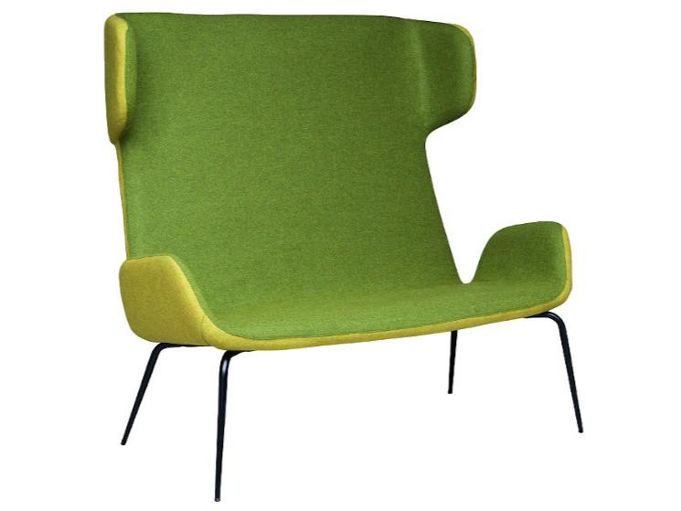 High-back fabric small sofa | Light Dv M Ts by Midj