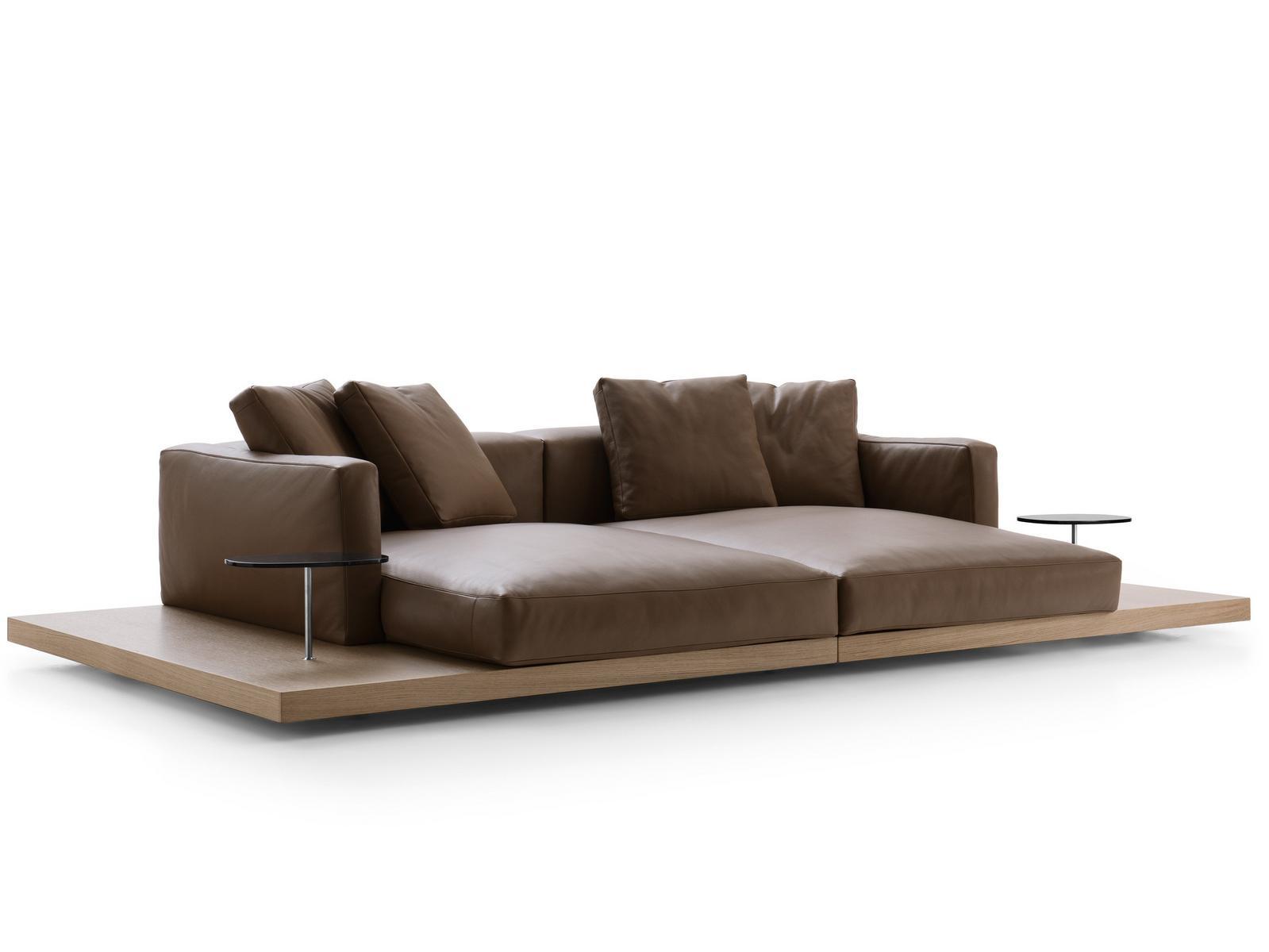 Leather sofa | Dock by B&B Italia